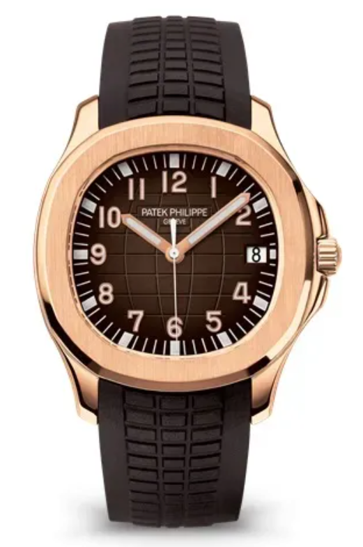 Patek Philippe Aquanaut Date Brown Strap Rose Gold 5167R-001